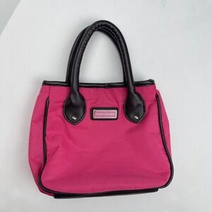 Y2K Tommy Hilfiger Mini Purse in Pink + Brown Small Tote Bag VTG Girly Preppy